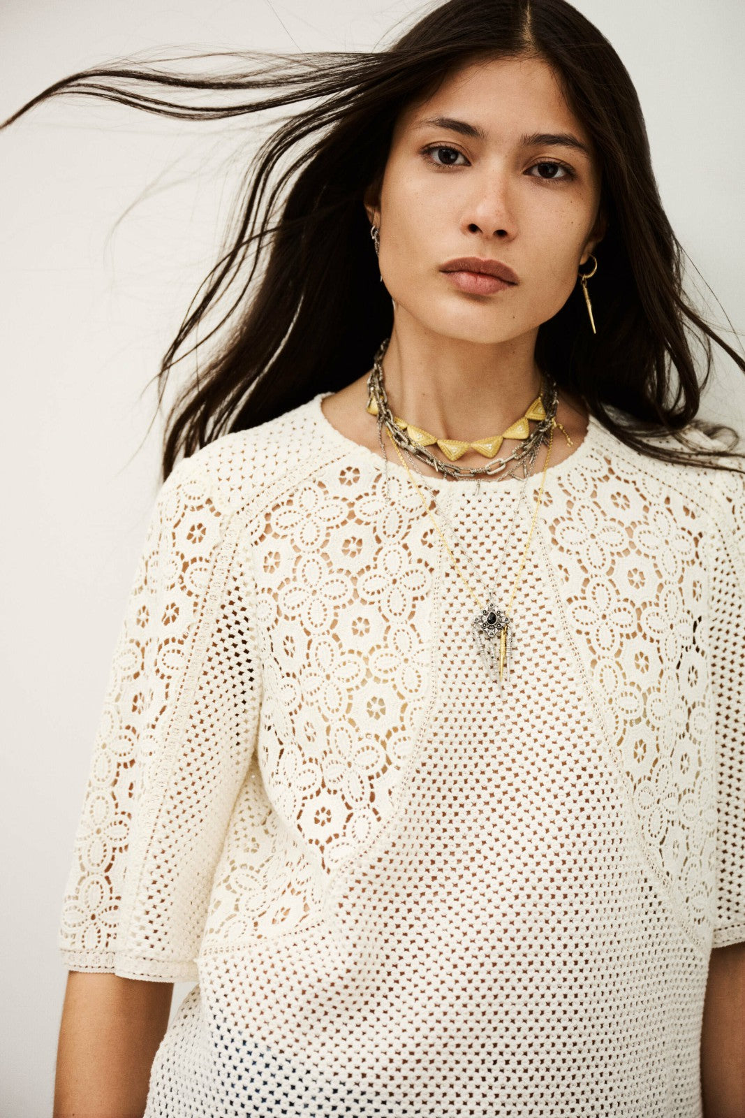 Short-Sleeved Top Marlow Ecru
