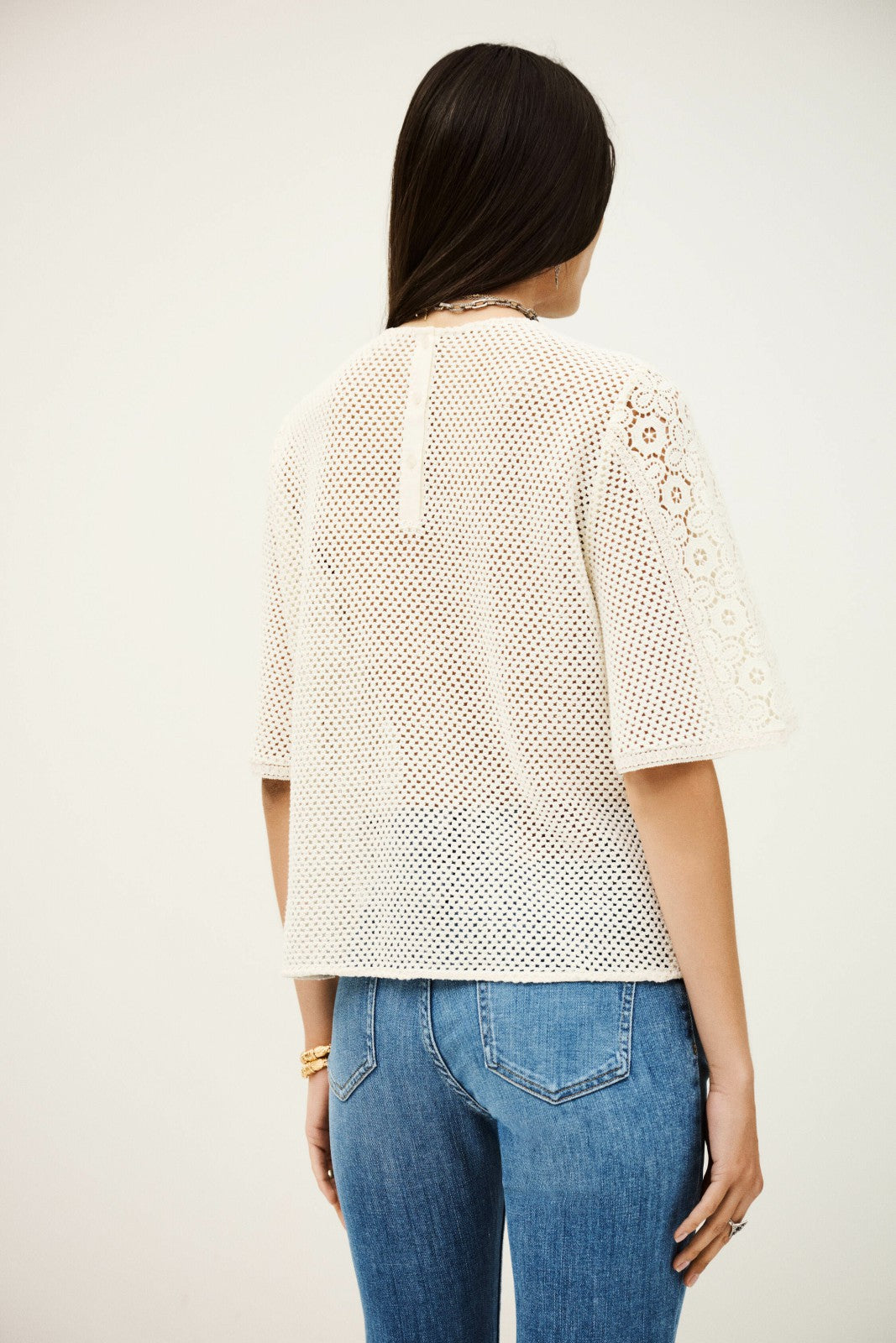Short-Sleeved Top Marlow Ecru