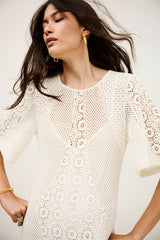 Mini Dress Moody Ecru