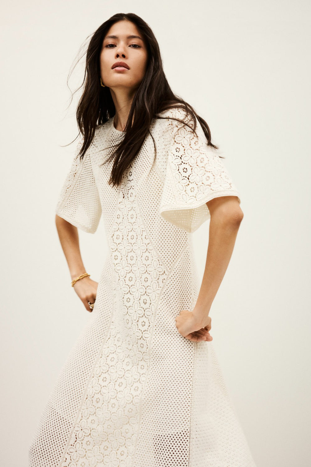 Mini Dress Moody Ecru