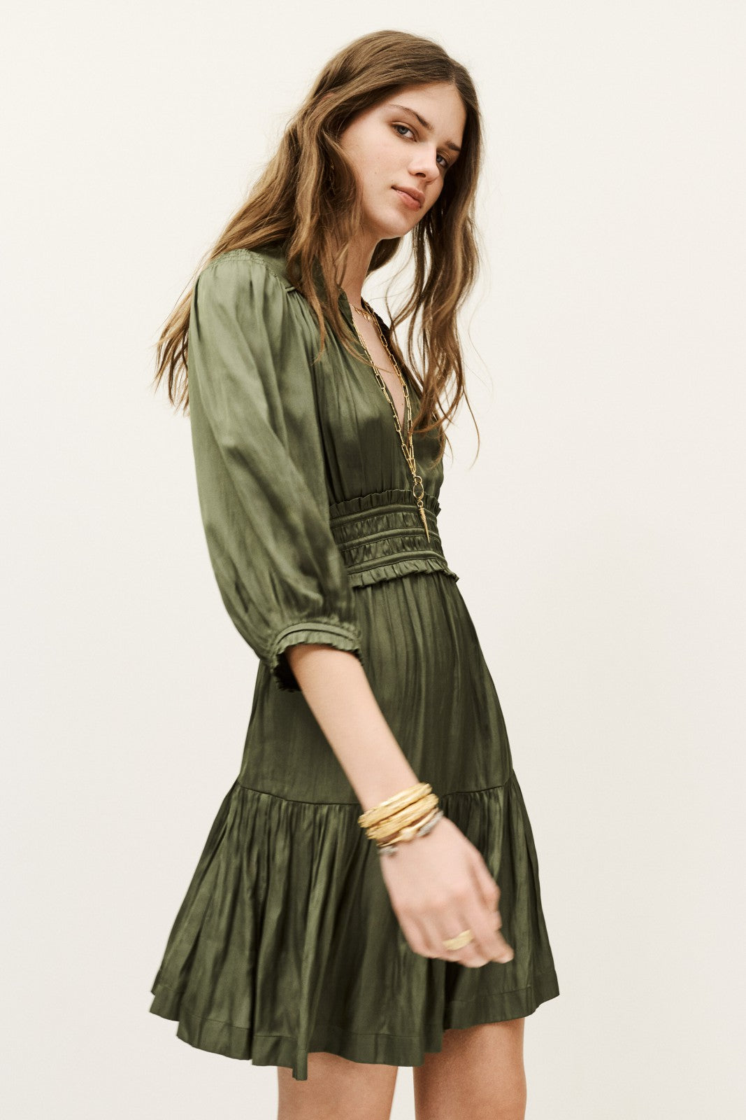 Short Dress Cyriala Kaki