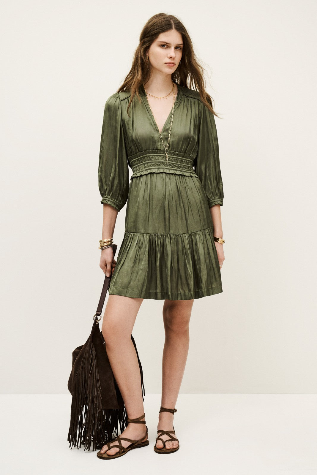 Short Dress Cyriala Kaki