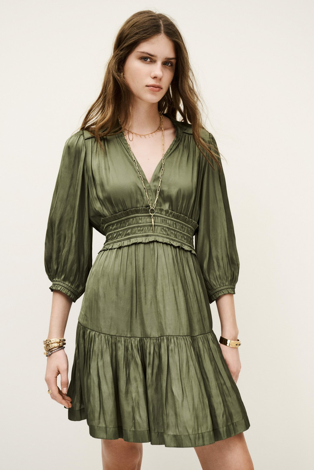 Short Dress Cyriala Kaki