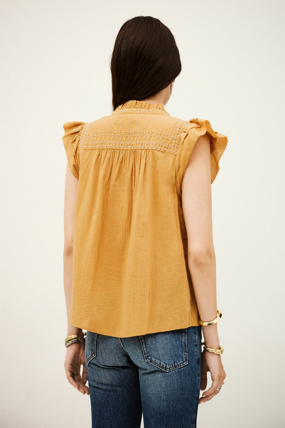 Sleeveless Top Janny Ecru