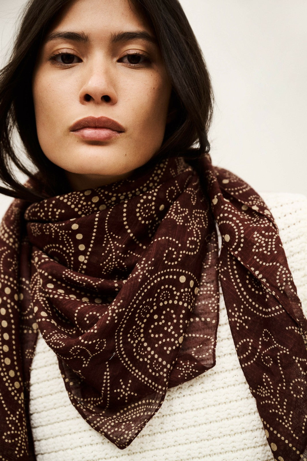 Scarf Folga Bordeaux