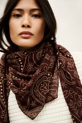 Scarf Folga Bordeaux