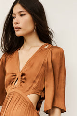 Maxi Dress Cylma Marron