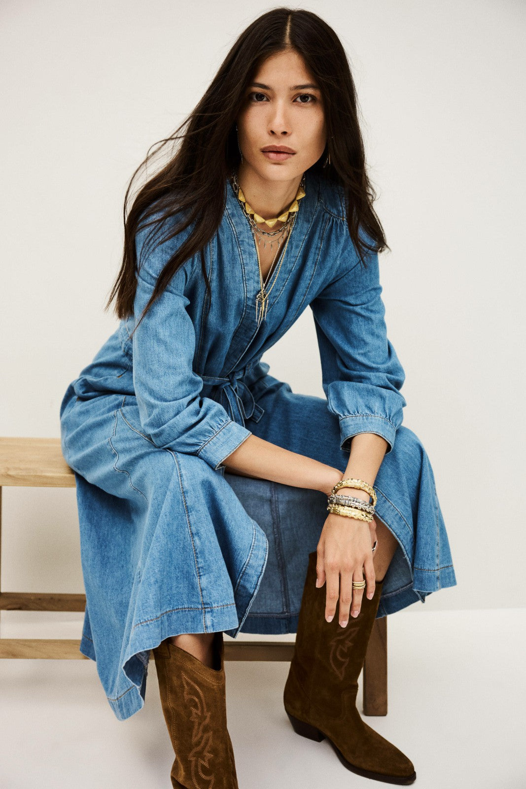 Long-Sleeved Dress Lia Blue