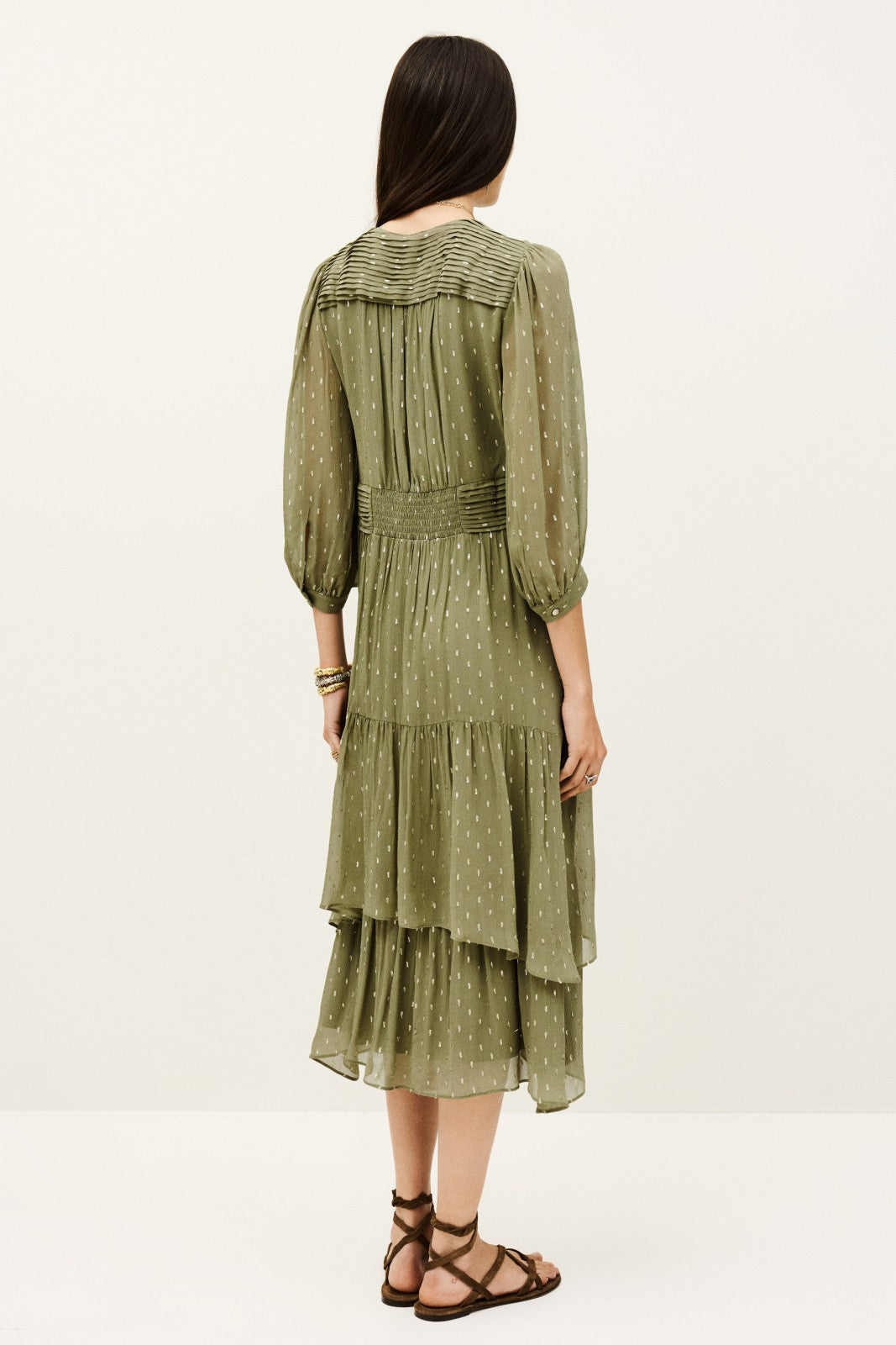 Tiered Dress Maia Kaki