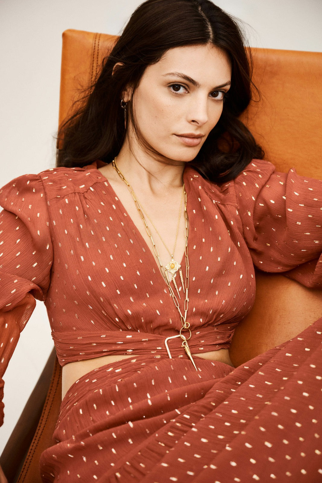 Maxi-Length Dress Marry Orange