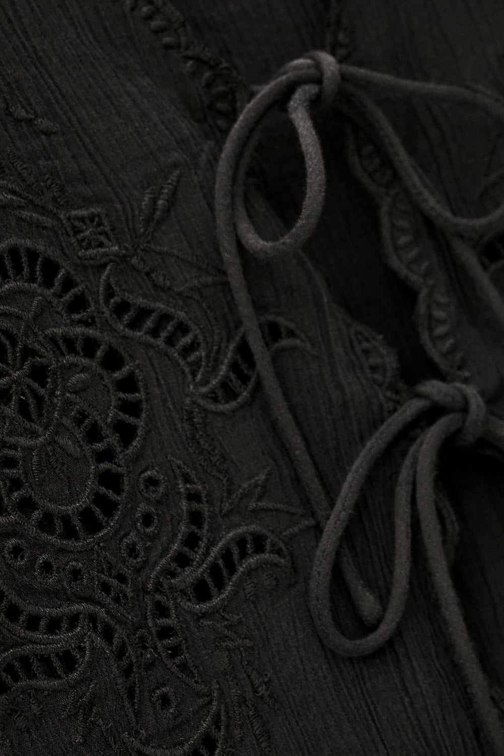 Openwork Top Olaya Noir