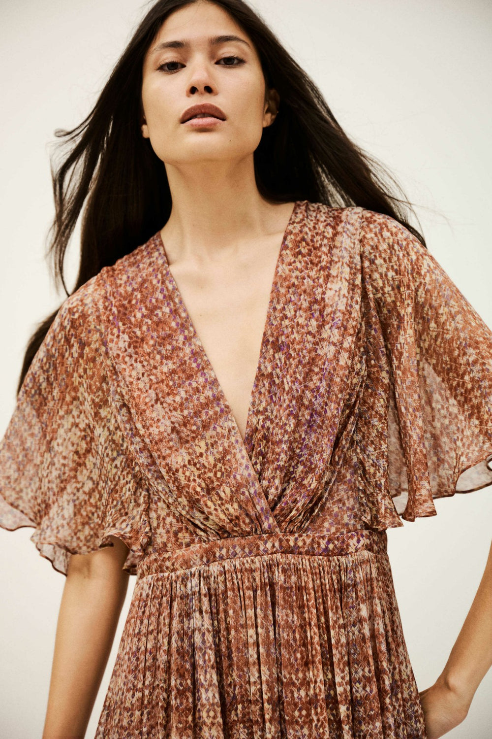 Midi-Length Dress Romance Rose