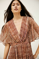Midi-Length Dress Romance Rose