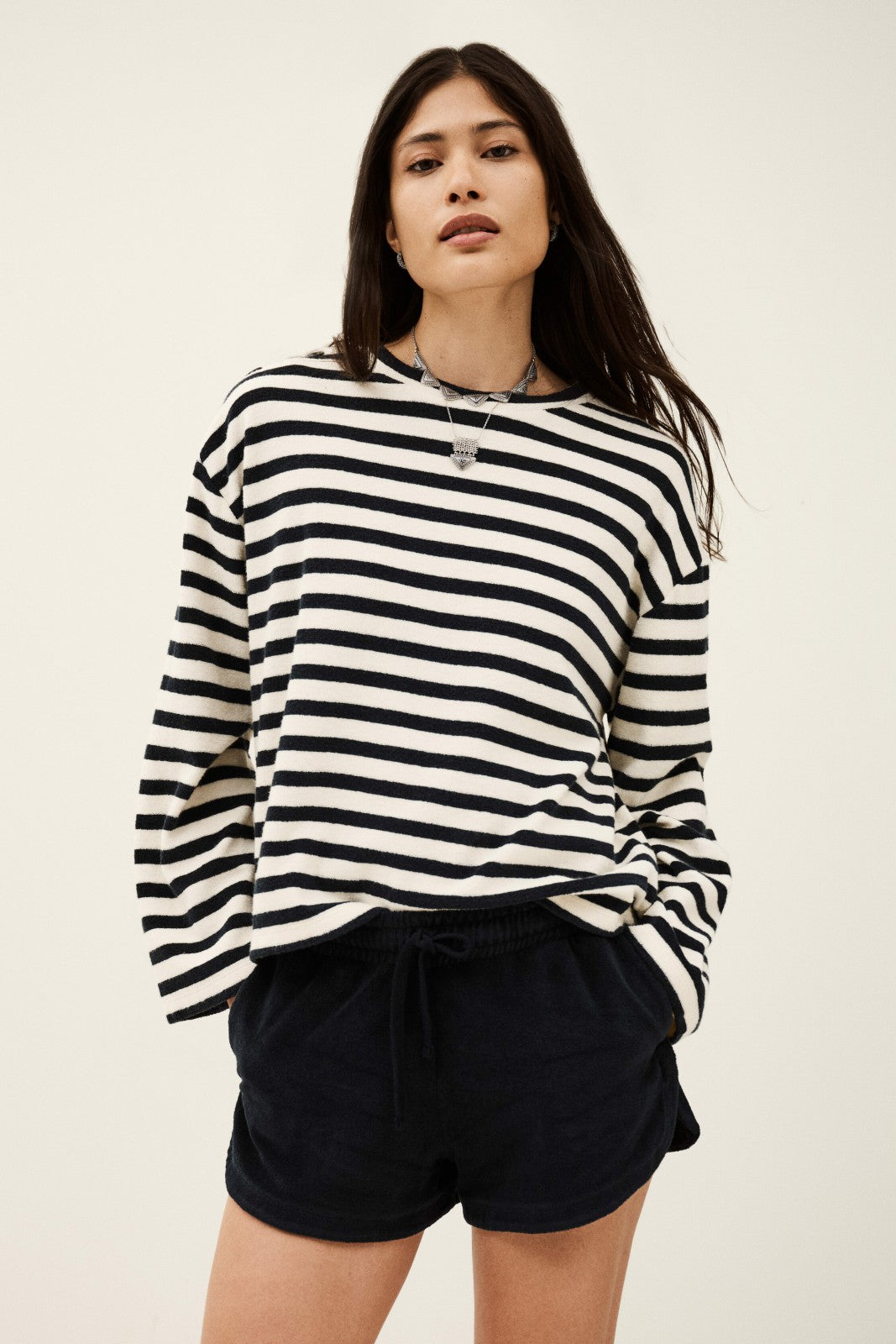 Three-Quarter Sleeve Top Foley Marine