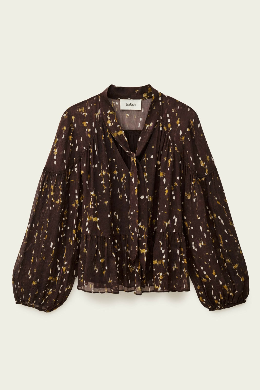 Long-Sleeved Blouse Blouse Chocolat