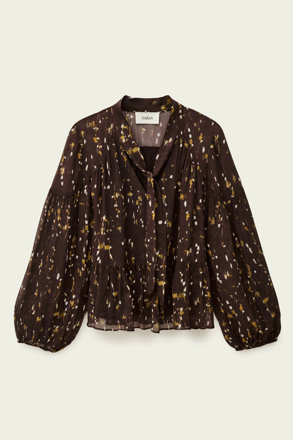 Long-Sleeved Blouse Blouse Chocolat
