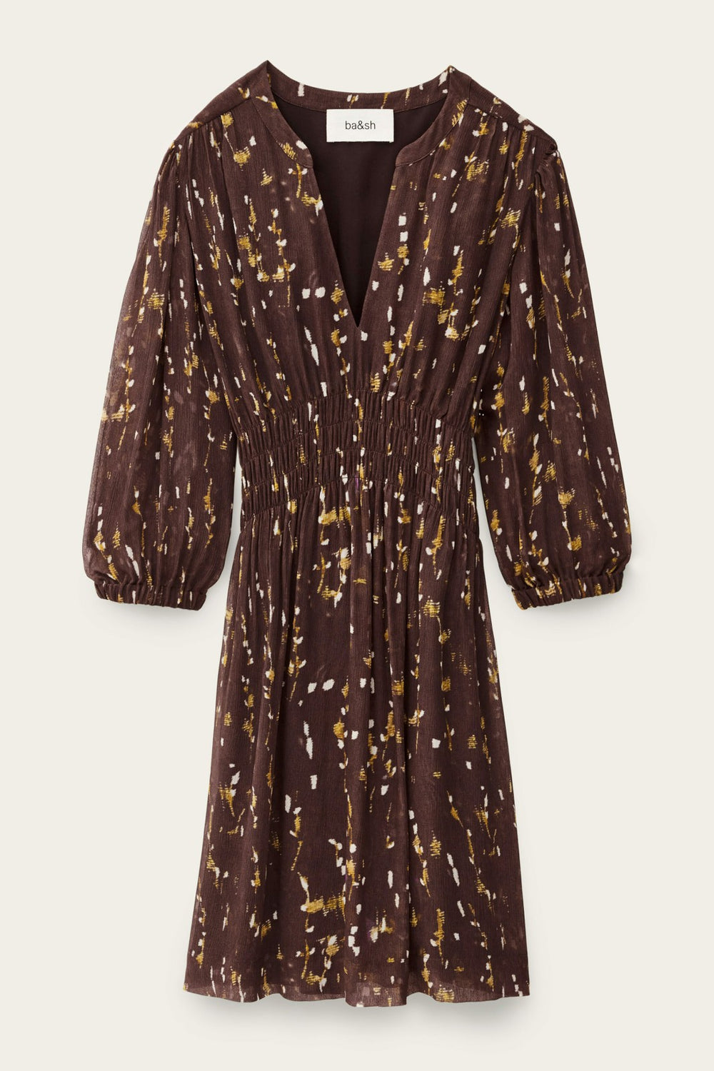 Short Printed Dress Kanissa Chocolat