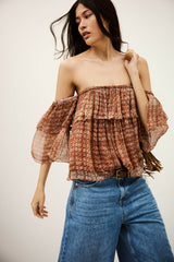 Bustier With Removable Sleeves Rush Rose