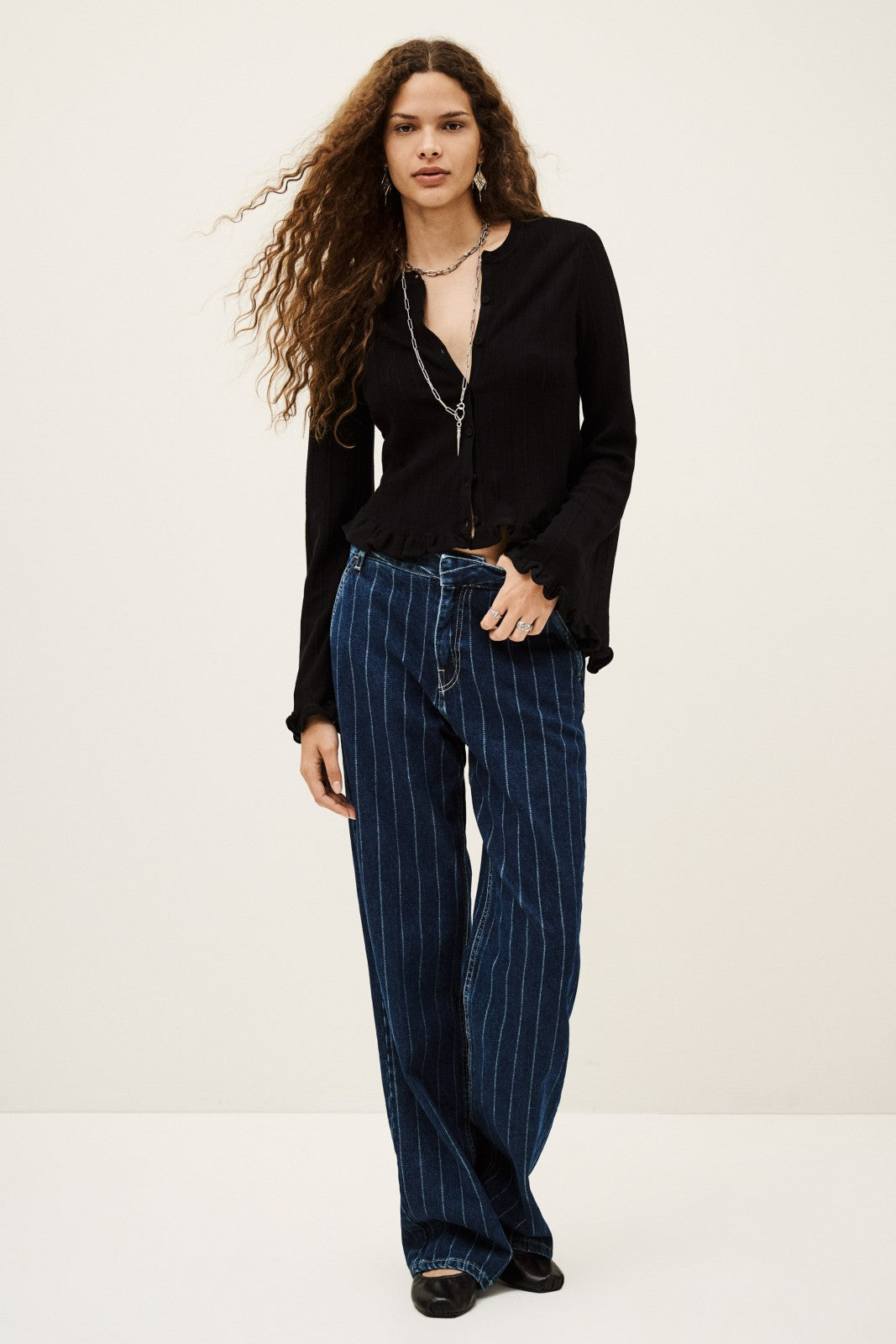 Long-Sleeved Cardigan Vitis Noir