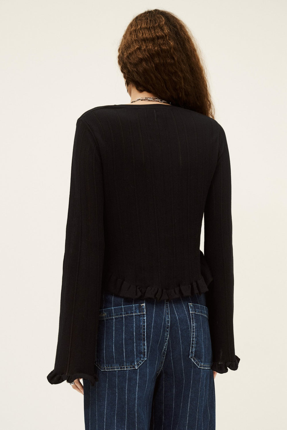 Long-Sleeved Cardigan Vitis Noir