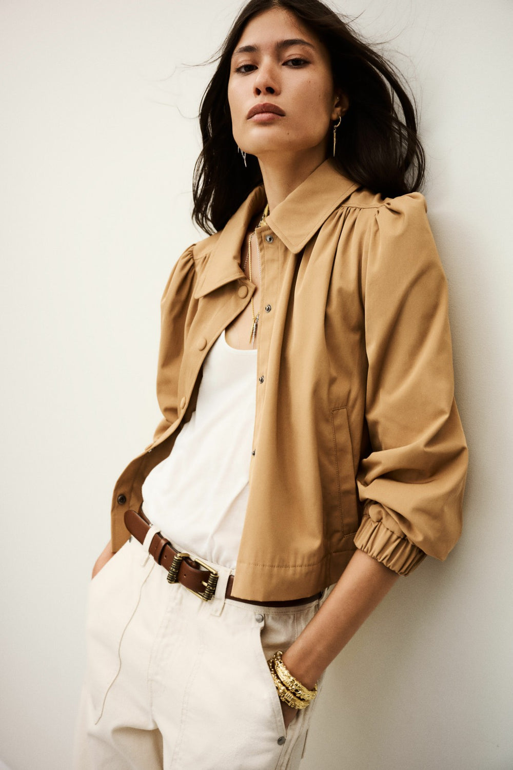 Ruffled Coat Icon Marron