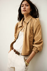 Ruffled Coat Icon Marron