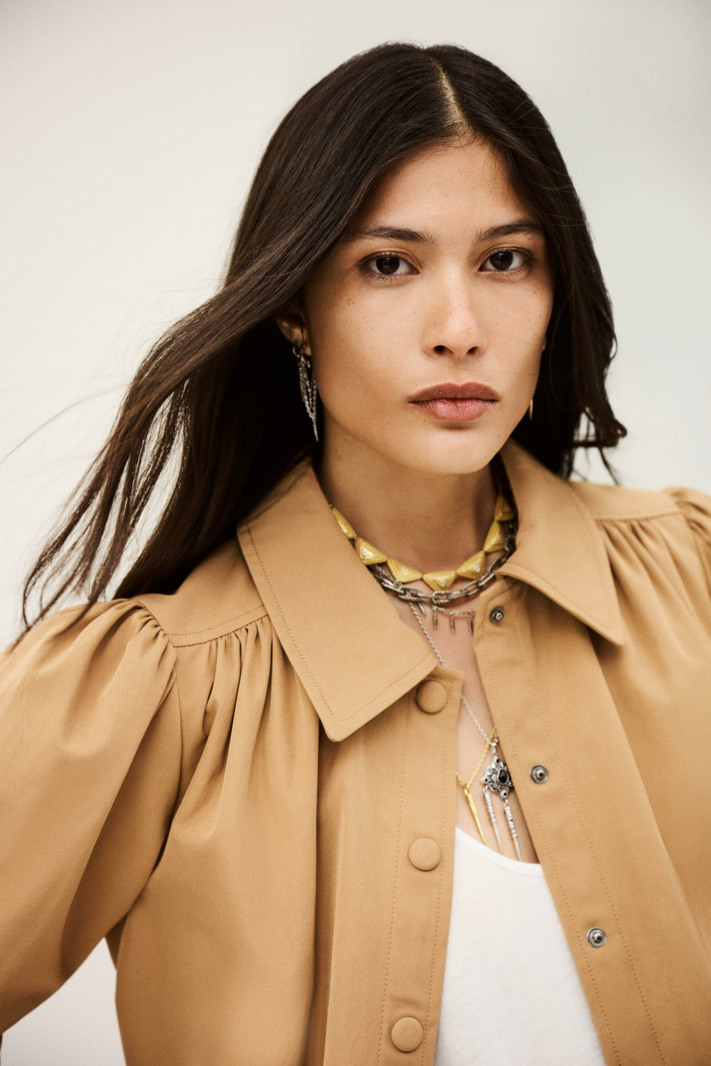 Ruffled Coat Icon Marron