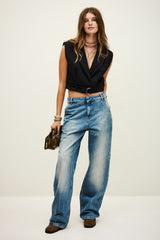 Top With Lapel Collar Nova Marine