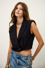 Top With Lapel Collar Nova Marine