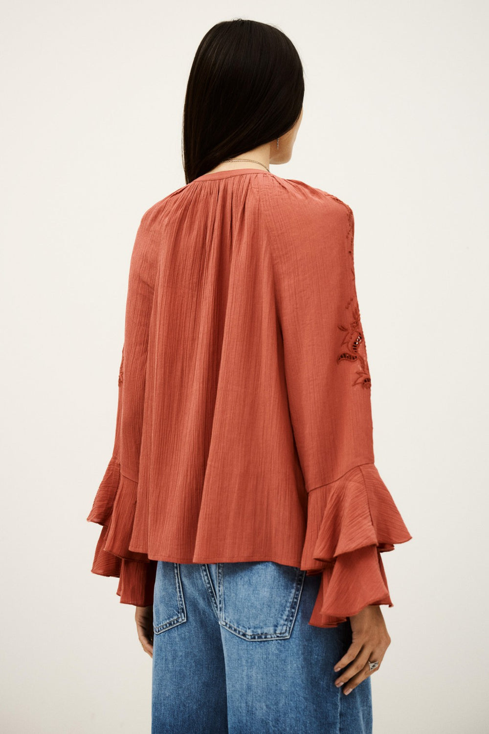 Flounced Blouse Omar Rose