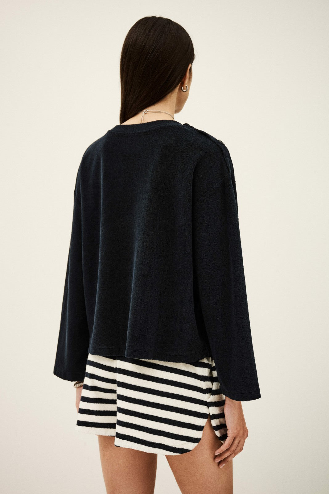 Three-Quarter Sleeve Top Foley Marine