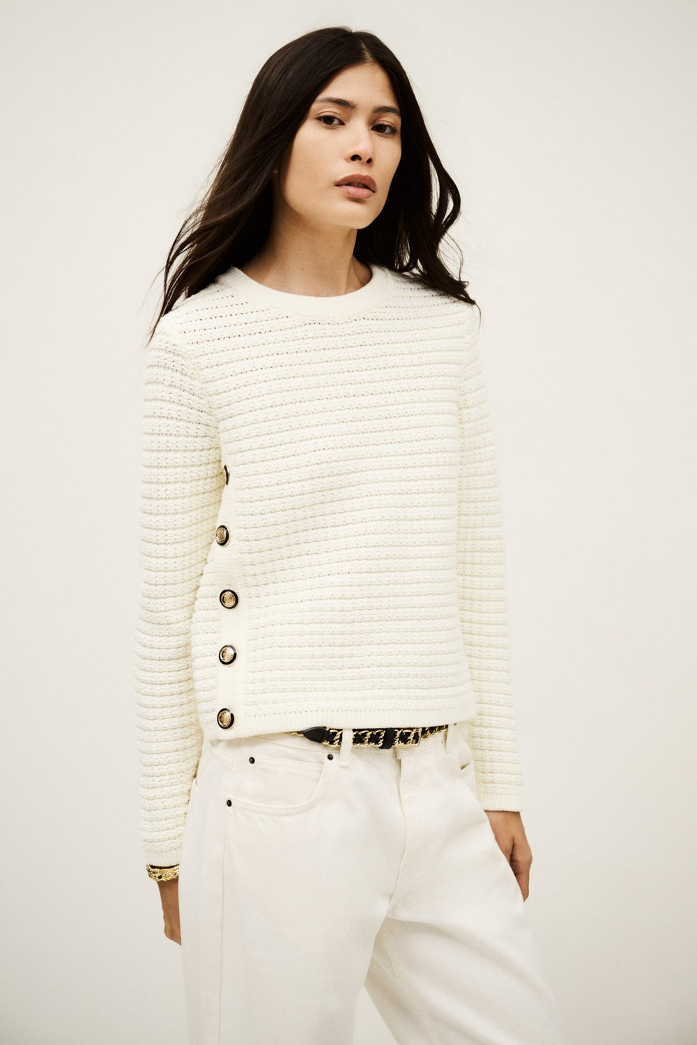 Long-Sleeved Pullover Gael Ecru