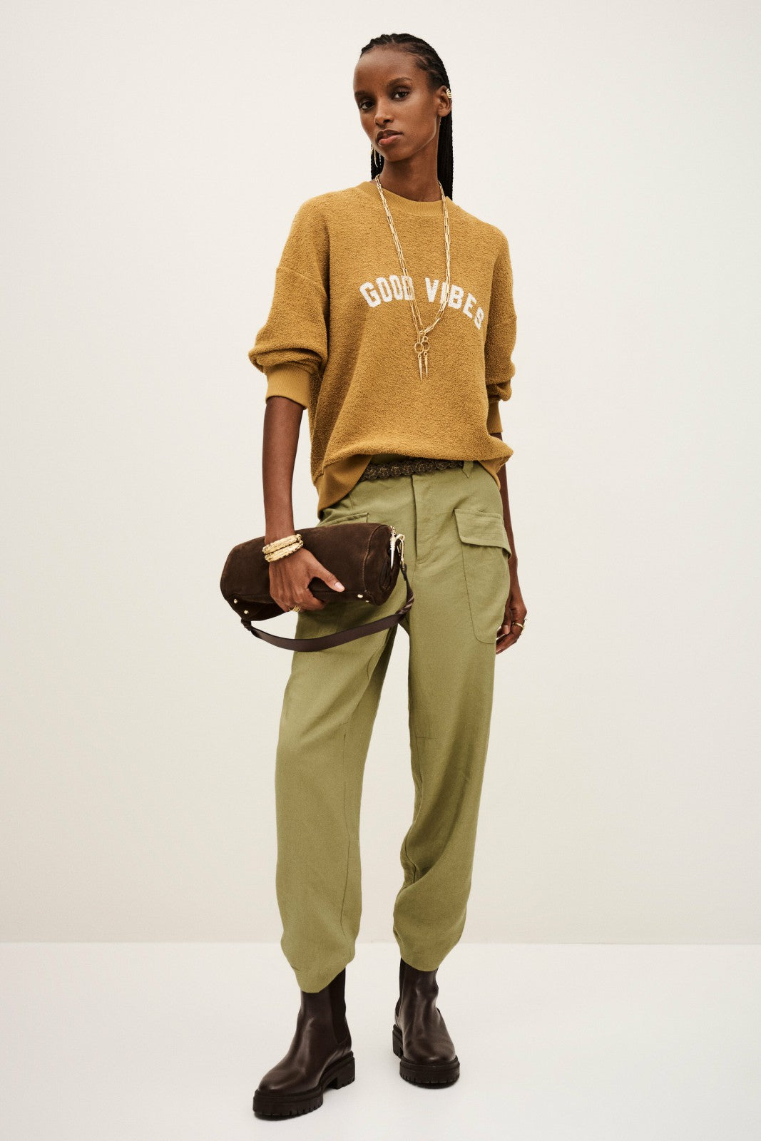 Boyfriend Trousers Drazik Kaki