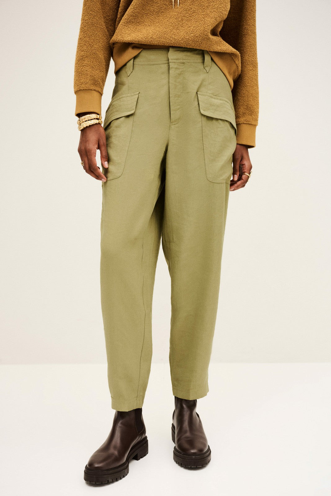 Boyfriend Trousers Drazik Kaki