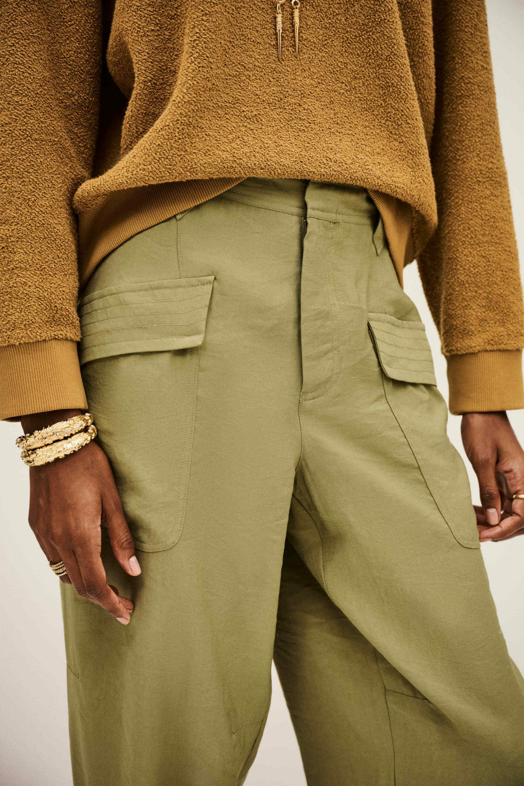 Boyfriend Trousers Drazik Kaki
