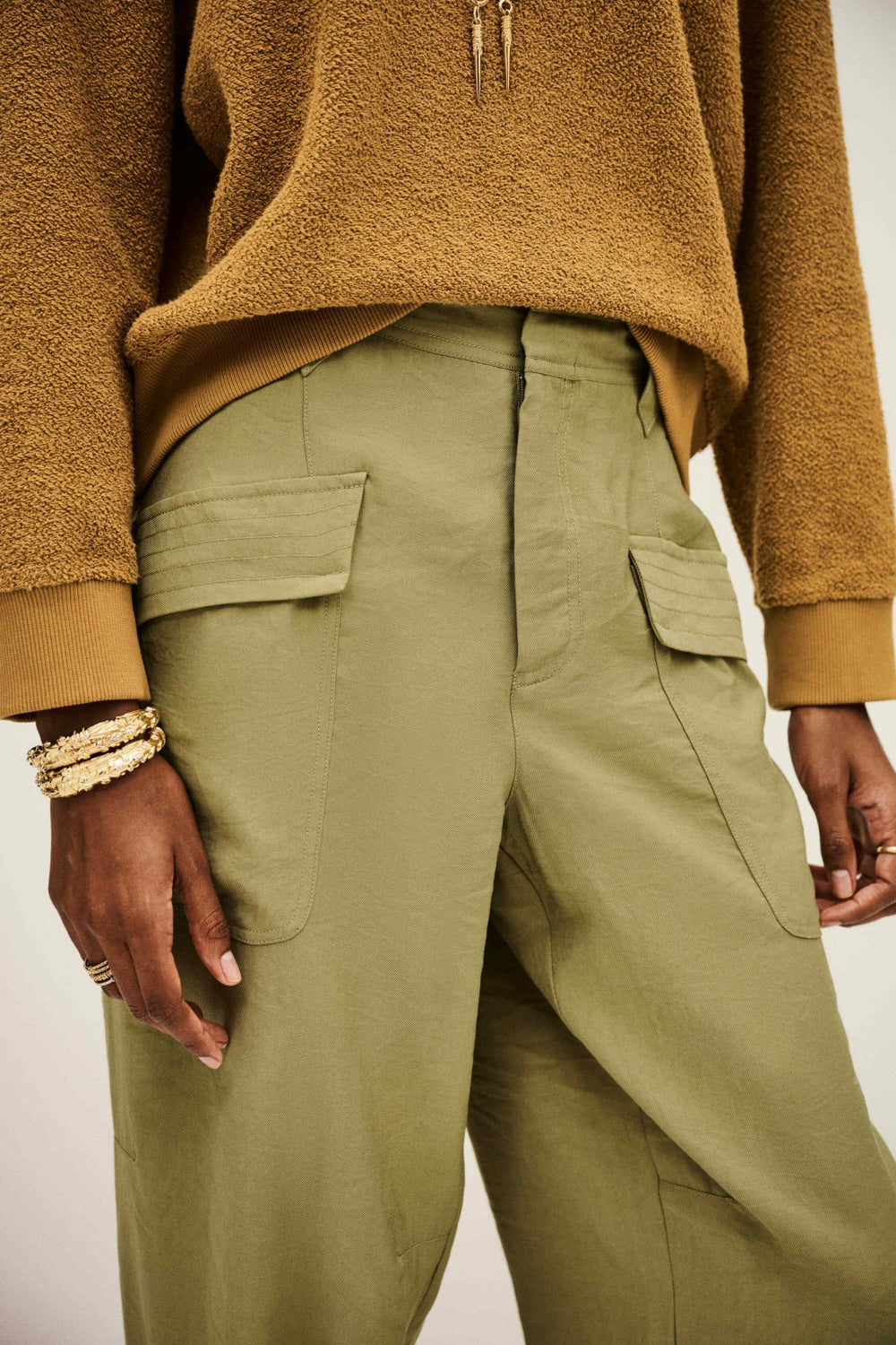 Boyfriend Trousers Drazik Kaki