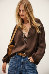 Long-Sleeved Shirt Cessia Chocolat