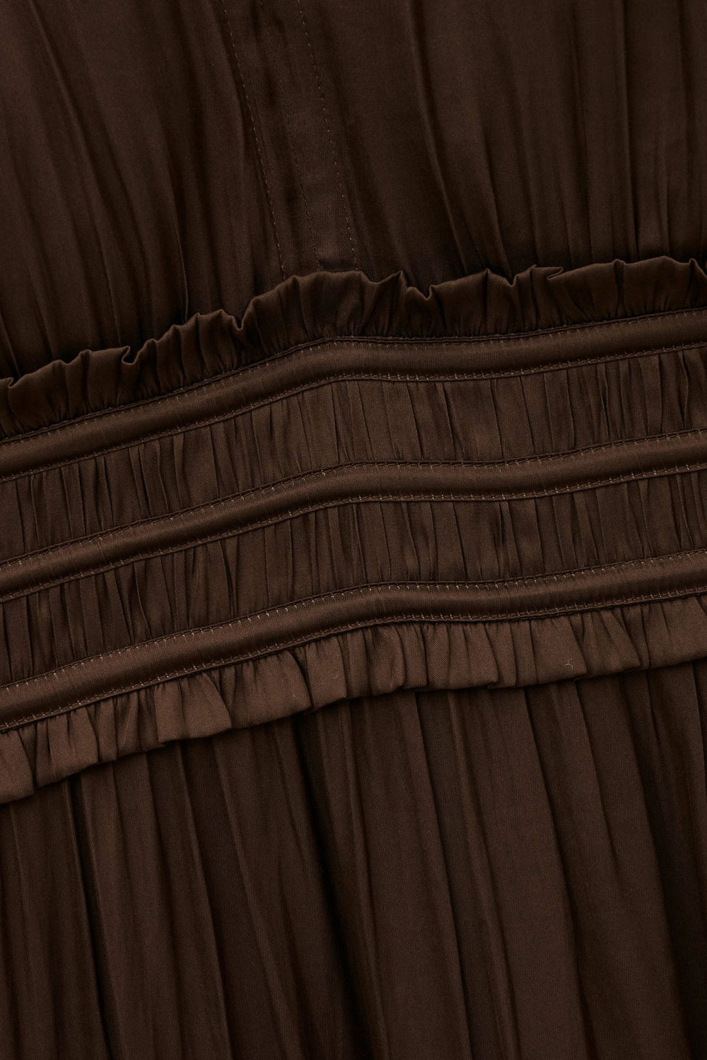 Short Gathered Dress Cleli Chocolat