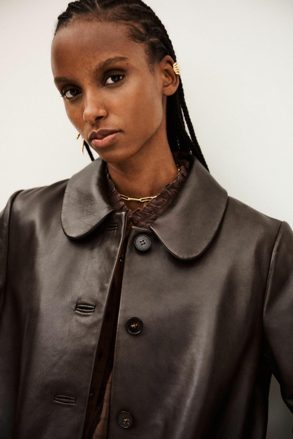 3/4-Length Coat Madie Marron