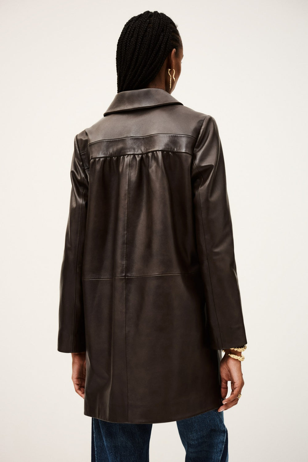 3/4-Length Coat Madie Marron