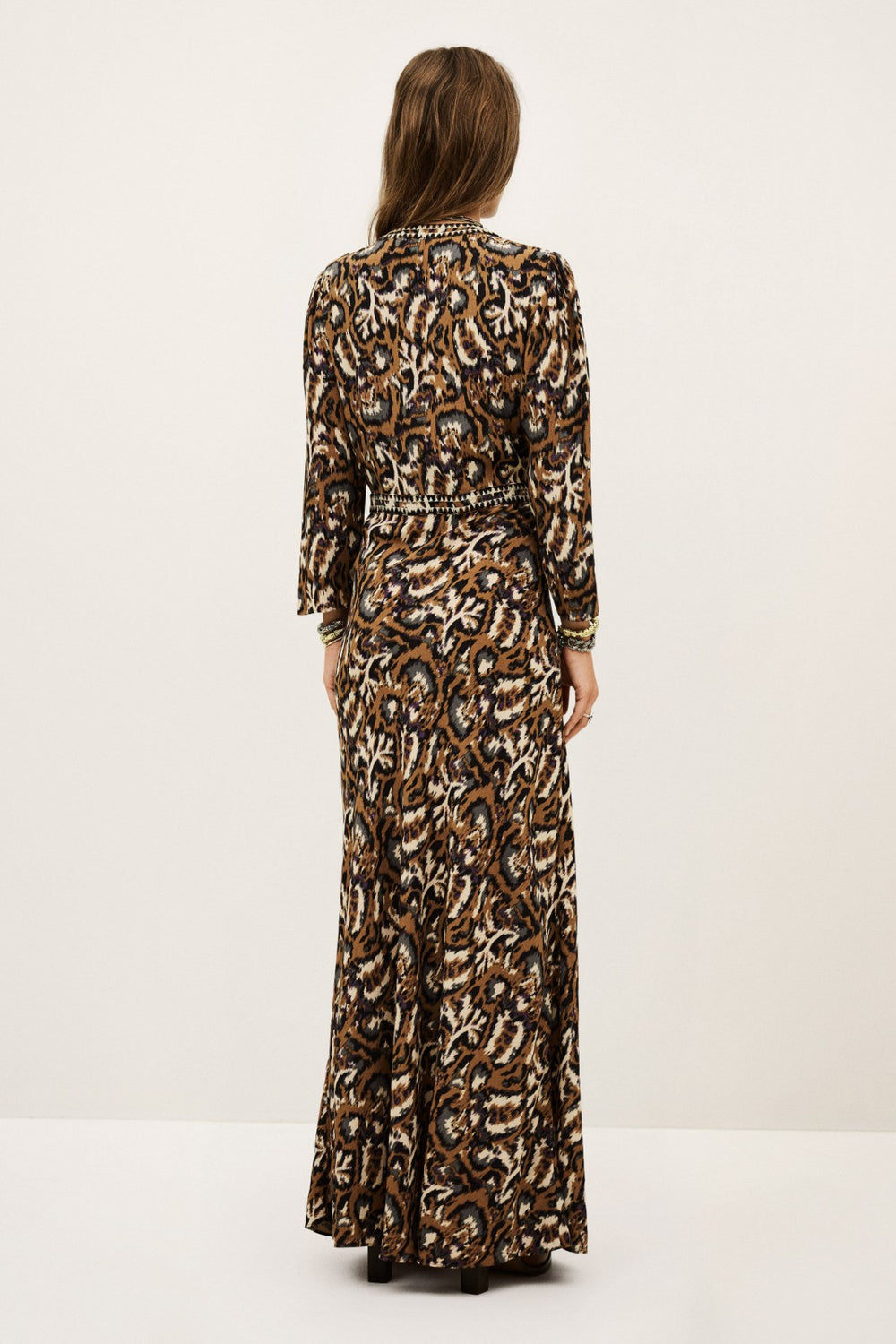 Midaxi-Length Dress Onoa Ocre