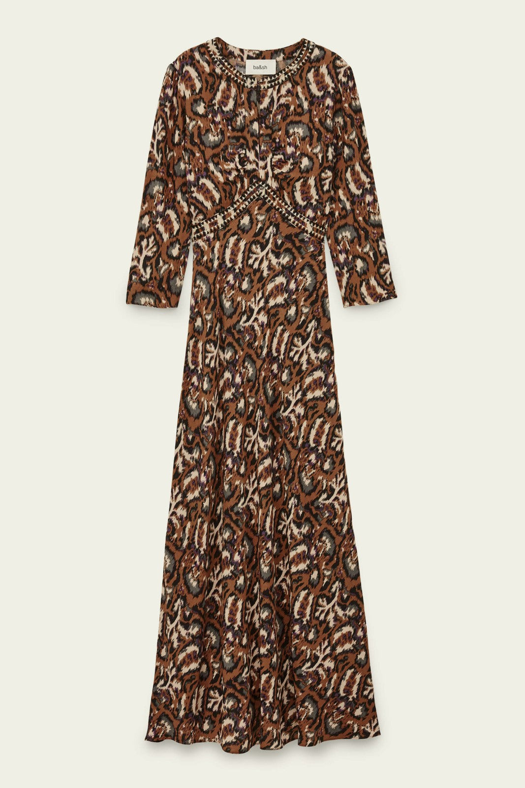 Midaxi-Length Dress Onoa Ocre