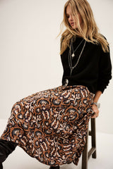Midi Skirt Onintia Ocre