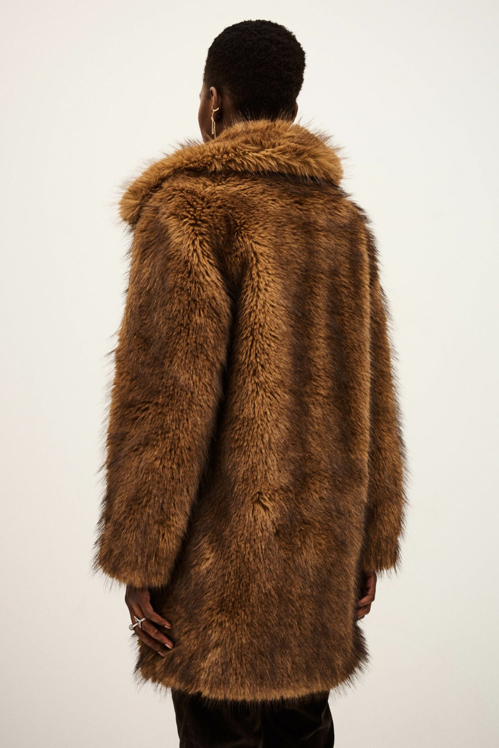 Faux Fur Coat Lestor Ecru