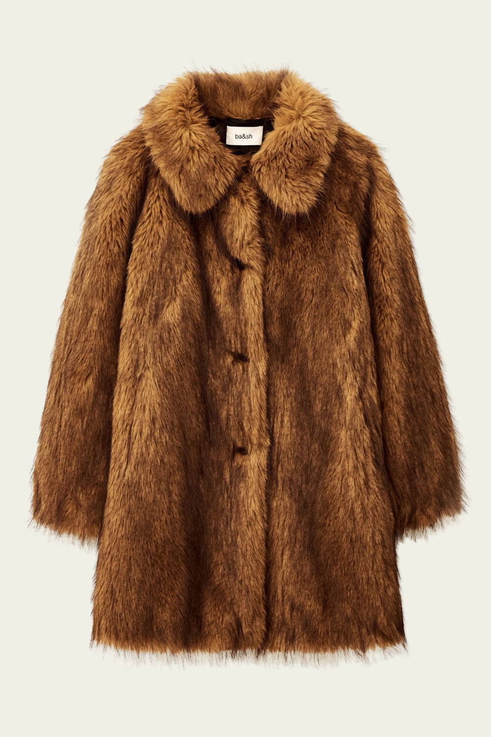 Faux Fur Coat Lestor Ecru