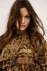 Round-Neck Blouse Pixie Ocre