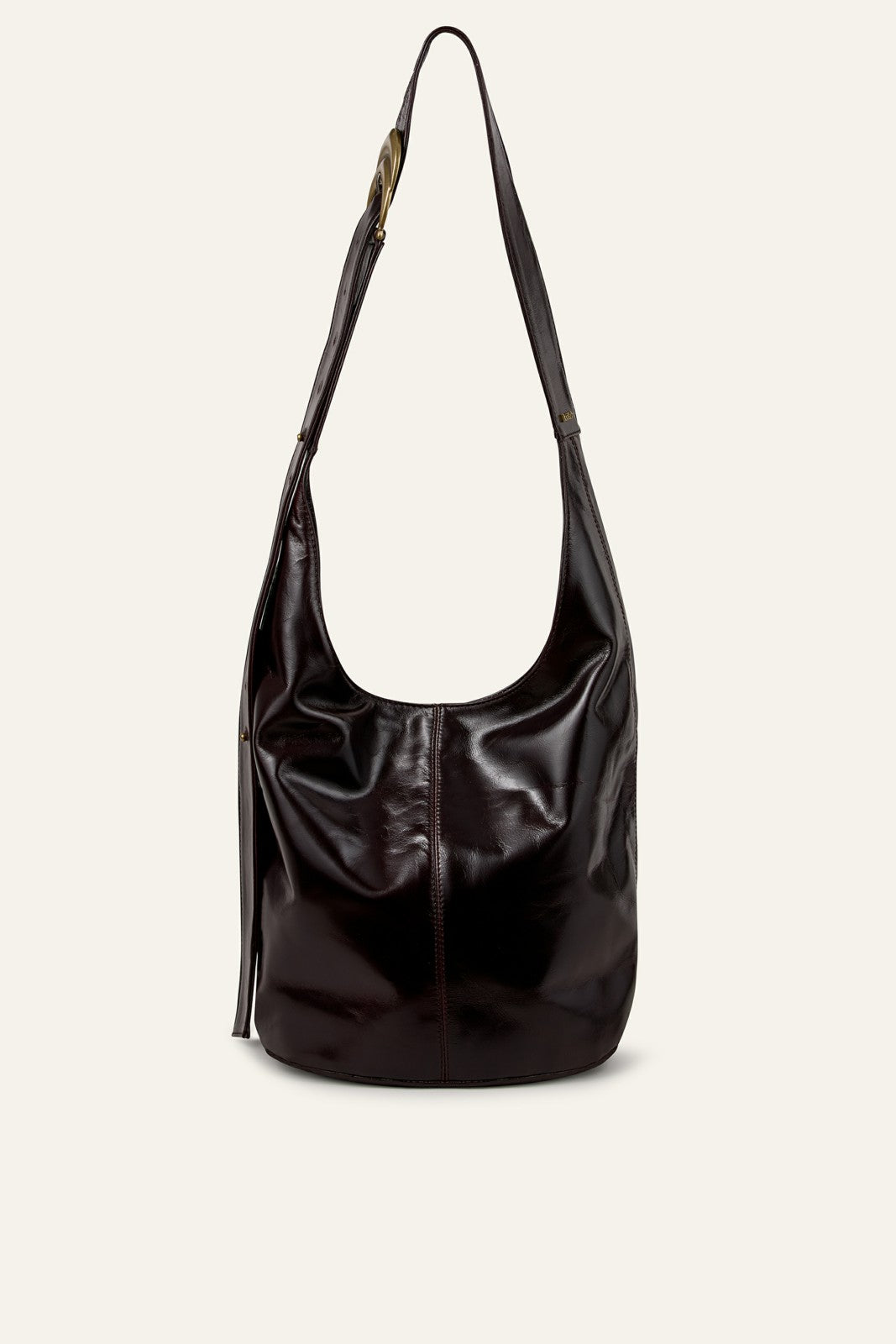 Leather Bucket Bag Youyou Brown