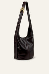 Leather Bucket Bag Youyou Brown