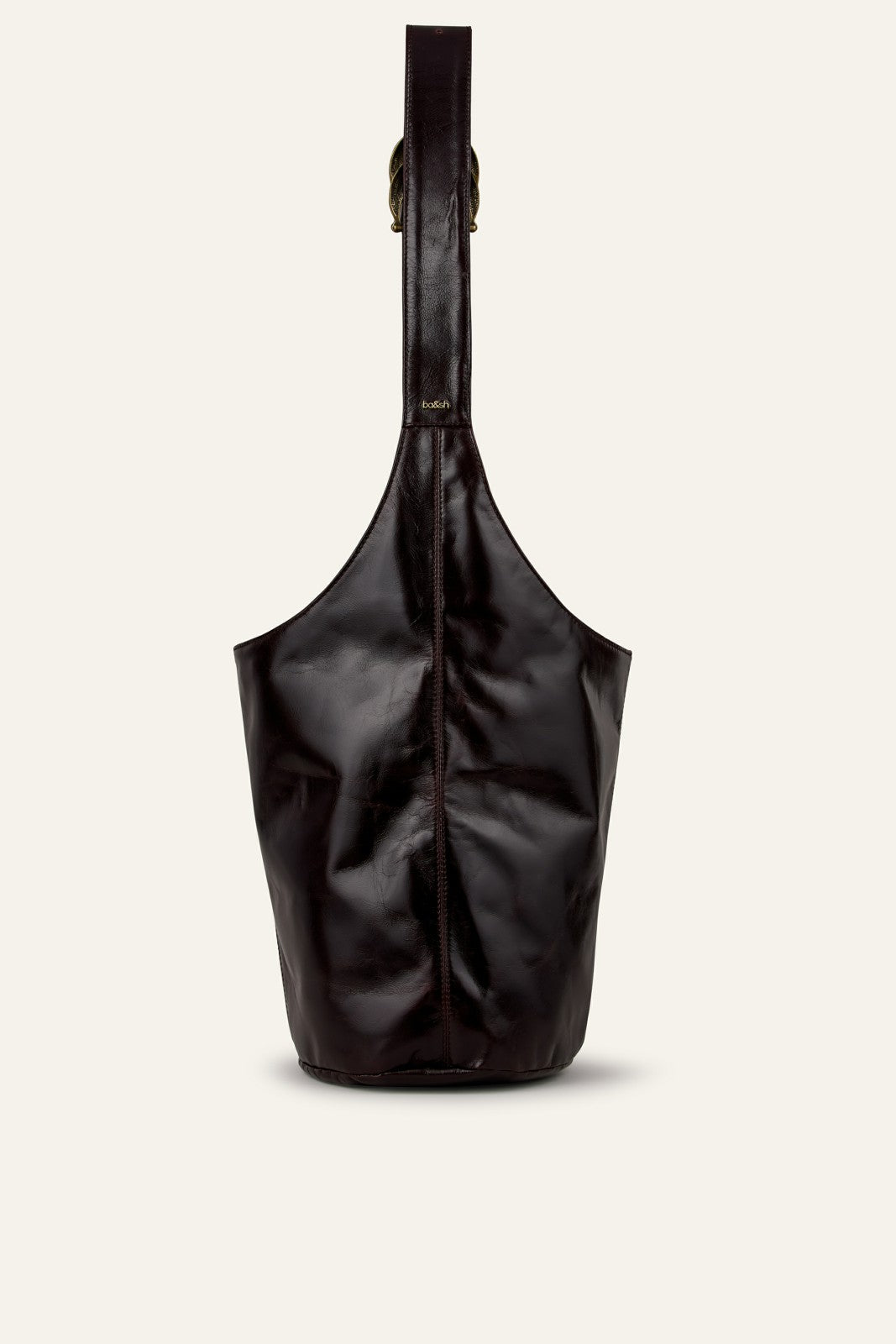 Leather Bucket Bag Youyou Brown