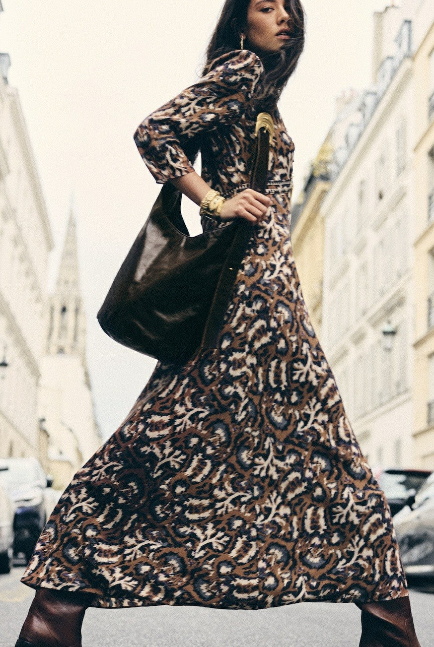 Leather Bucket Bag Youyou Brown